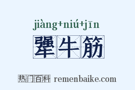 犟牛筋是什么意思的图片
